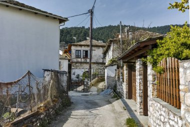 Eski ev ve ahşap yüzyıllarda Panagia Köyü, Thassos Adası