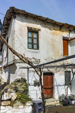 Taş ev ve eski evde Panagia Köyü, Thassos Adası