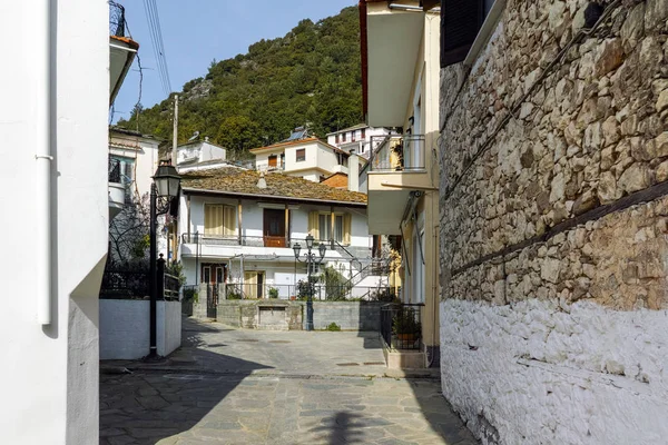 Stary dom w miejscowości Panagia, Wyspa Thassos, Macedonia Wschodnia i Tracja — Zdjęcie stockowe