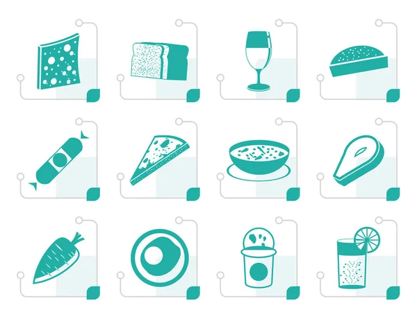 Stylized Shop, food and drink icons 2 — Stock Vector