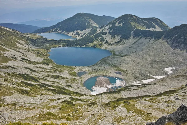 Panorama incrível para lagos Kremenski, montanha Pirin , — Fotografia de Stock