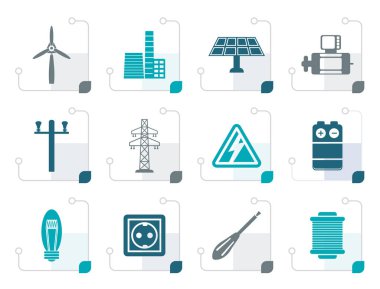 Stilize elektrik ve yeti kutsal kişilerin resmi 