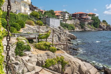 Süzebolu eski kasaba Burgaz bölge antik sur ile şaşırtıcı panorama
