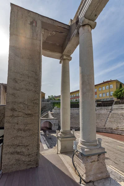 Reste des antiken römischen Theaters in Plovdiv — Stockfoto