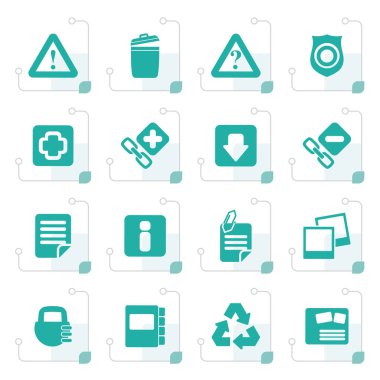 Stilize Web sitesi ve bilgisayar simgeleri