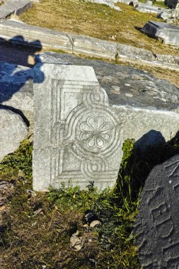 Arkeolojik alan antik Philippi, Doğu Makedonya ve Trakya panoramik manzaralı