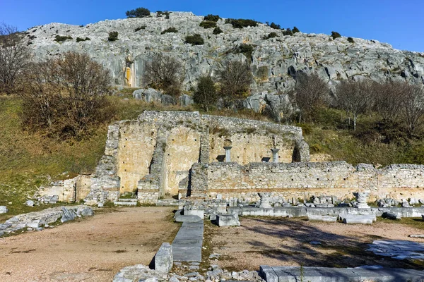 Панорамний вид на парк стародавніх Филипах, Східна Македонія та Фракія — стокове фото