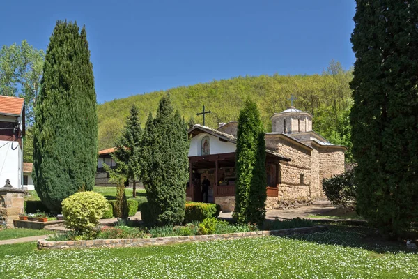 Panoramablick auf temski kloster st. george, republik serbien — Stockfoto
