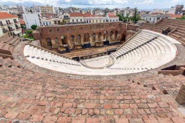 antik kalıntıları Roma Odeon, Patras, Peloponnese