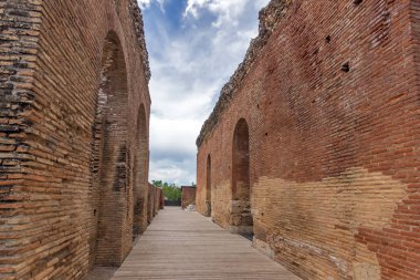 antik kalıntıları Roma Odeon, Patras, Peloponnese