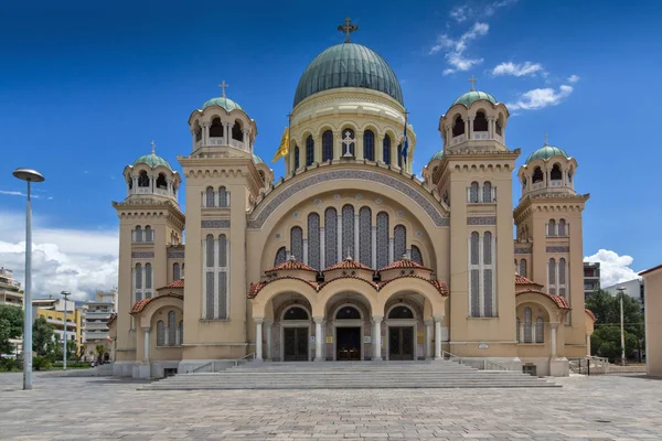 Άποψη του Ναός Αγίου Ανδρέα Γόρτυνος, η μεγαλύτερη εκκλησία στην Ελλάδα, Πάτρα, — Φωτογραφία Αρχείου