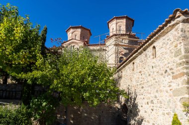 Meteora, Thessaly kutsal Varlaam Manastırı iç görünümü