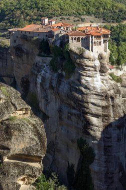 Meteora, Thessaly kutsal Varlaam Manastırı dış görünümü