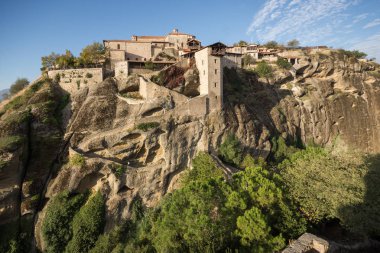 Kutsal Manastırı, büyük Meteoron Meteora, Thessaly içinde şaşırtıcı görünümü