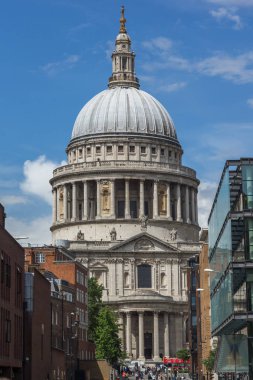 Londra - 15 Haziran 2016: St Paul Katedrali, Londra, İngiltere Amazing