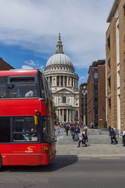Londra - 15 Haziran 2016: St Paul Katedrali, Londra, İngiltere Amazing
