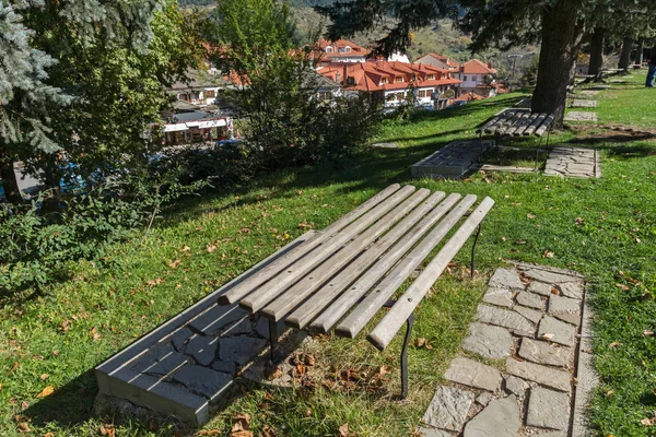 Metsovo, Epirus, Görögország - október 19 2013: Panorámás kilátást falu Metsovo, Görögország — Stock Fotó