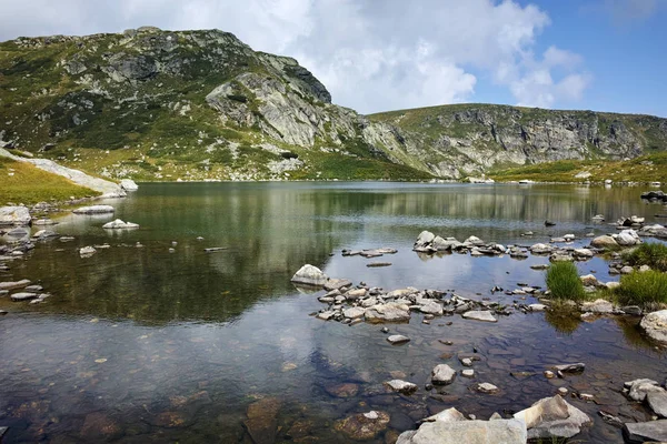 Incredibile vista sul lago Trefoil, montagna di Rila, i sette laghi di Rila — Foto Stock