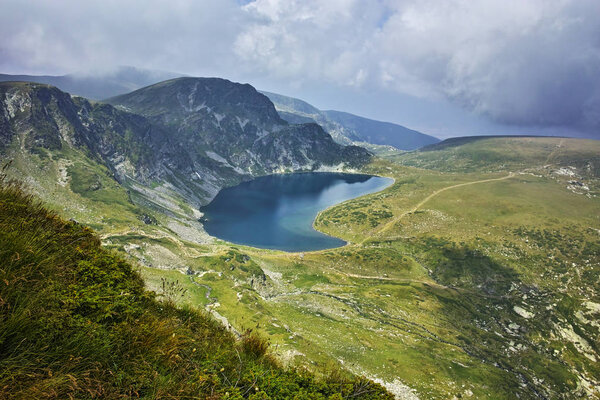 Amazing Landscape of The Kidney lake, The Seven Rila Lakes