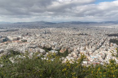 Atina Lycabettus Hill, Attica şaşırtıcı Panorama