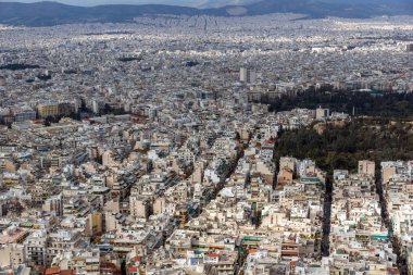 Atina Lycabettus Hill, Attica şaşırtıcı Panorama