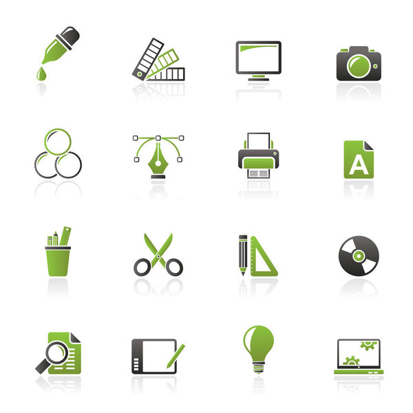 Иконки индустрии графического дизайна
 