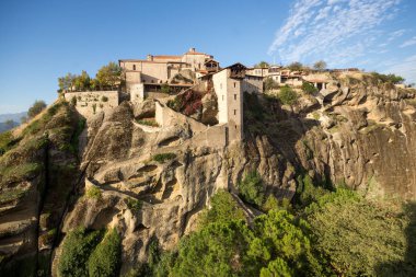 Kutsal Manastırı, büyük Meteoron Meteora içinde şaşırtıcı Panoraması