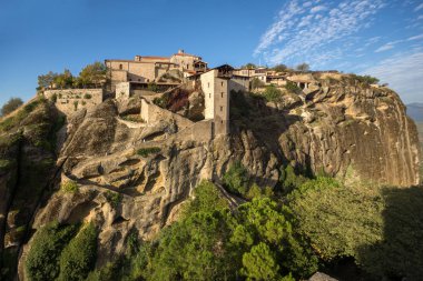 Kutsal Manastırı, büyük Meteoron Meteora içinde şaşırtıcı Panoraması