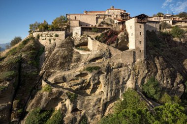 Kutsal Manastırı, büyük Meteoron Meteora içinde şaşırtıcı Panoraması