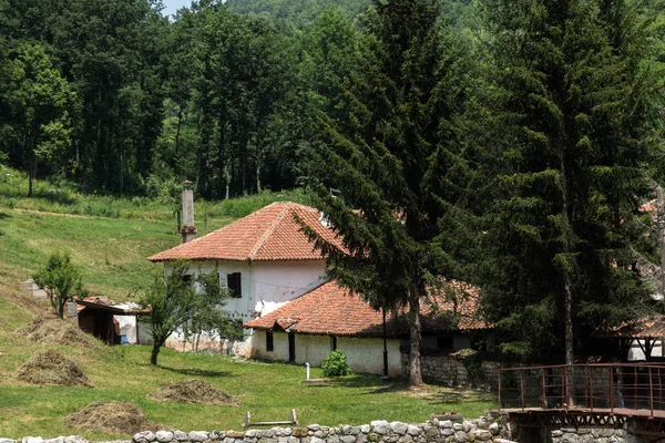 Csodálatos kilátás nyílik a középkori Poganovo kolostor Szent János teológus — Stock Fotó