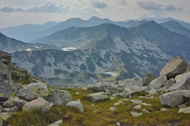 Panorama üzerinden Valyavishki Kınalı tepe, Pirin Dağı,