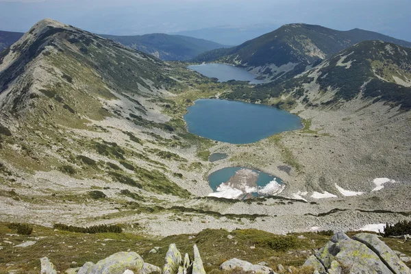 Panorama stupefacente ai laghi di Kremenski, montagna di Pirin — Foto Stock