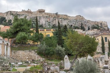 Roman Agora Atina, Attica gün batımı görünümü