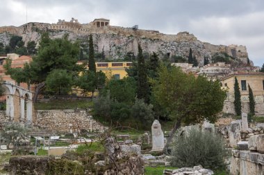 Roman Agora Atina, Attica gün batımı görünümü