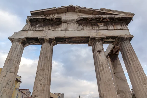 Vista del atardecer del Ágora Romano en Atenas, Ática — Foto de Stock