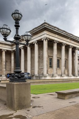 Londra, İngiltere - 16 Haziran 2016: Dışında görüntülemek British Museum, Londra