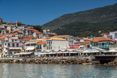 Parga şehir, Greeceparga, Yunanistan 17 Temmuz 2014 panoramik şaşırtıcı: Parga, Yunanistan'ın şehrin muhteşem panoramik görünüm