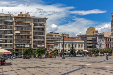 Patras, Yunanistan 28 Mayıs 2015: King George panoramik ben Patras içinde kare