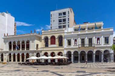 Patras, Yunanistan 28 Mayıs 2015: King George panoramik ben Patras içinde kare