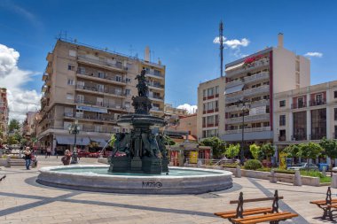 Patras, Yunanistan 28 Mayıs 2015: King George panoramik ben Patras içinde kare