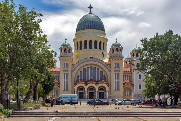 Πάτρα 28 Μαΐου 2015: Εκκλησία Αγίου Ανδρέα, η μεγαλύτερη εκκλησία στην Ελλάδα, Πάτρα, Πελοπόννησος — Φωτογραφία Αρχείου