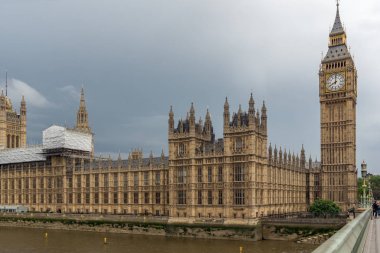 Londra, İngiltere - 16 Haziran 2016: Evleri Parlamentosu, Westminster Sarayı