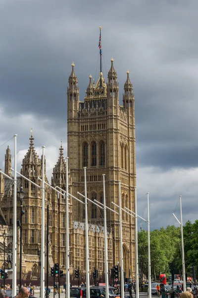 LONDRES, INGLÊS - JUNHO 16 2016: Casas do Parlamento, Palácio de Westminster — Fotografia de Stock