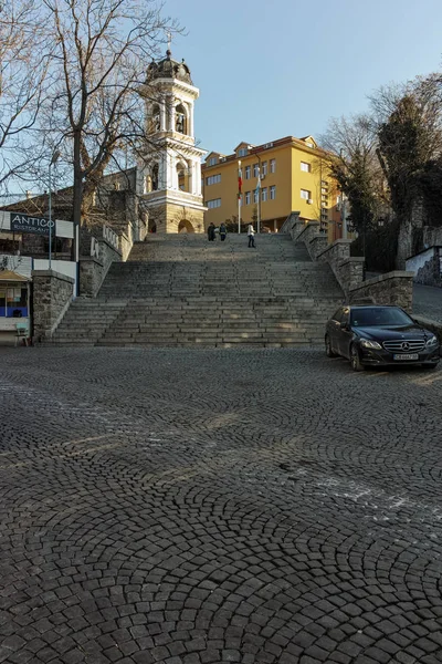 Plovdiv, Bulharsko - ledna 2 2017: Kostel svaté Matky Boží v staré město Plovdiv — Stock fotografie