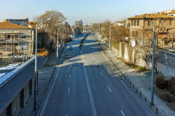 Plovdiv, Bulgaristan - 2 Ocak 2017: Panoramik kent şehir Plovdiv — Stok fotoğraf