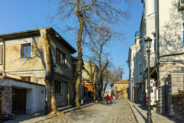 PLOVDIV, BULGARIA - JANUARY 2 2017: House from the period of Bulgarian Revival in old town of Plovdiv — Stock Photo, Image