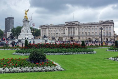 Londra, İngiltere - 17 Haziran 2016: Panorama Buckingham Sarayı Londra