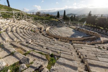 Atina, Yunanistan akropolisi Dionysos Tiyatrosu kalıntıları