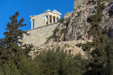Anıtsal ağ geçidi Propylaea Acropolis Atina, Yunanistan