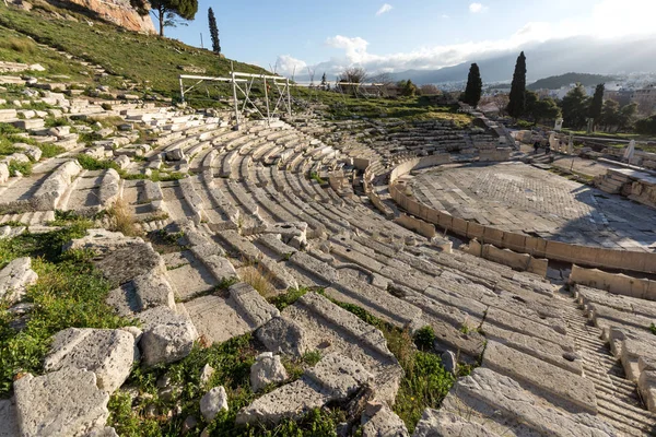Ruínas do Teatro de Dionísio em Acrópole de Atenas, Grécia — Fotografia de Stock